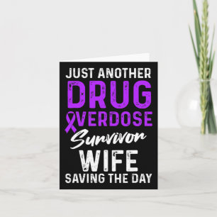 Drug Overdose Awareness Warrior Survivor 7 Card