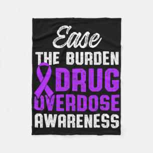 Drug Overdose Awareness Warrior Survivor &#; Fleece Blanket