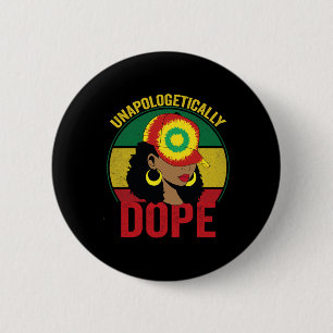 Drug Women Black History Month Juneteenth 6 Cm Round Badge