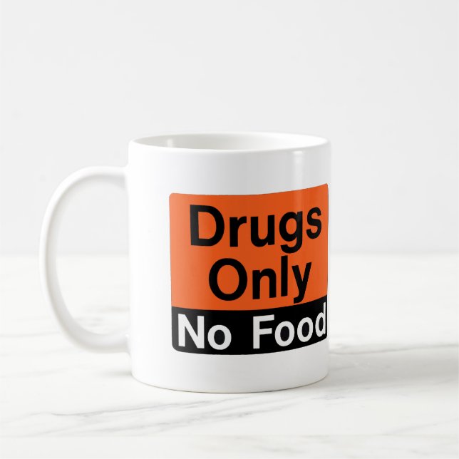 Drugs Only Laboratory Notice Mug (Left)