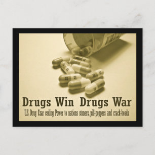 Drugs Win! Postcard