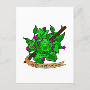 Druid Dice Design Announcement Postcard