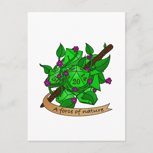 Druid Dice Design Announcement Postcard (Front)