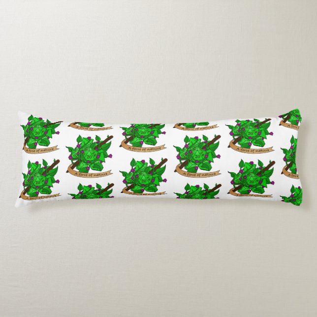 Druid Dice Design Body Cushion (Front)