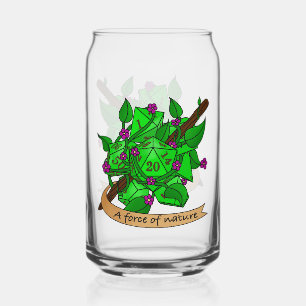 Druid Dice Design Can Glass