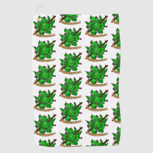 Druid Dice Design Golf Towel