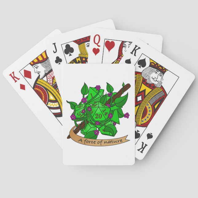 Druid Dice Design Playing Cards (Back)