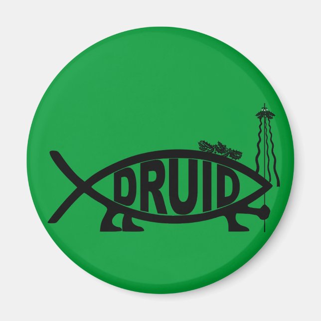 Druid Fish Magnet (Front)