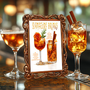 Druid Hills Wedding Signature Drinks Sign