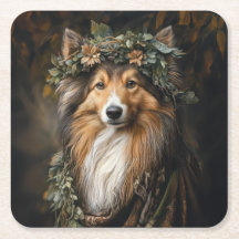 Druid Sheltie Coaster