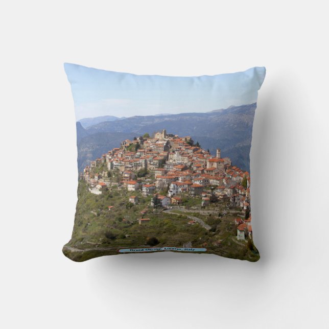 Druid Shrine, Liguria, Italy Cushion (Front)