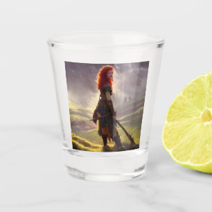 Druid Warrior Princess Fantasy Art    Shot Glass