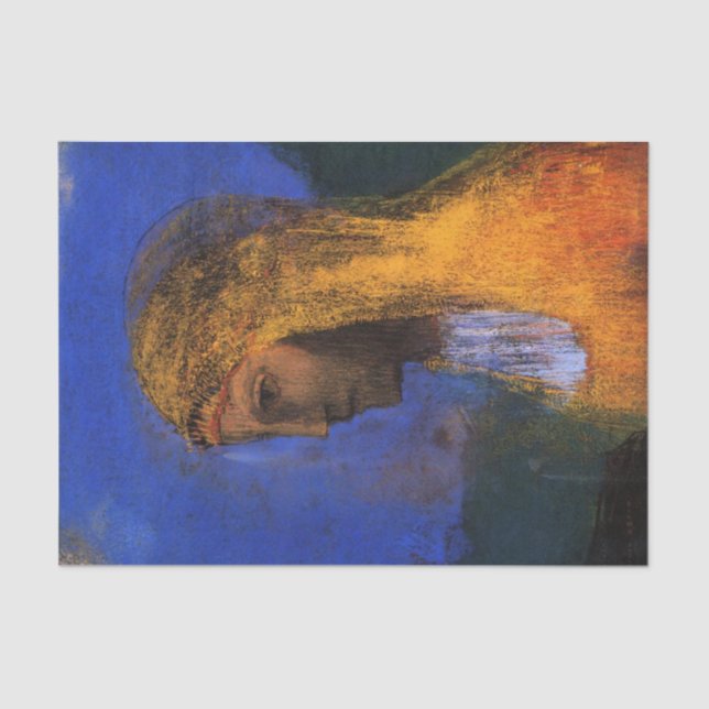 Druidess by Odilon Redon Tissue Paper (Front)