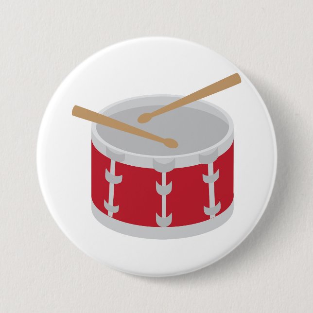 Drum 7.5 Cm Round Badge (Front)
