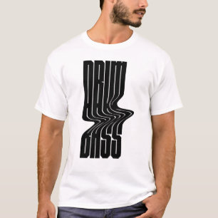 drum and bass bold logo design T-Shirt