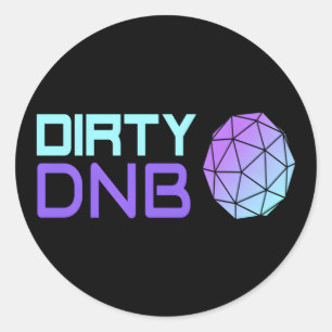 Drum And Bass Dirty Dnb Drum N Bass Liquid Funk Classic Round Sticker
