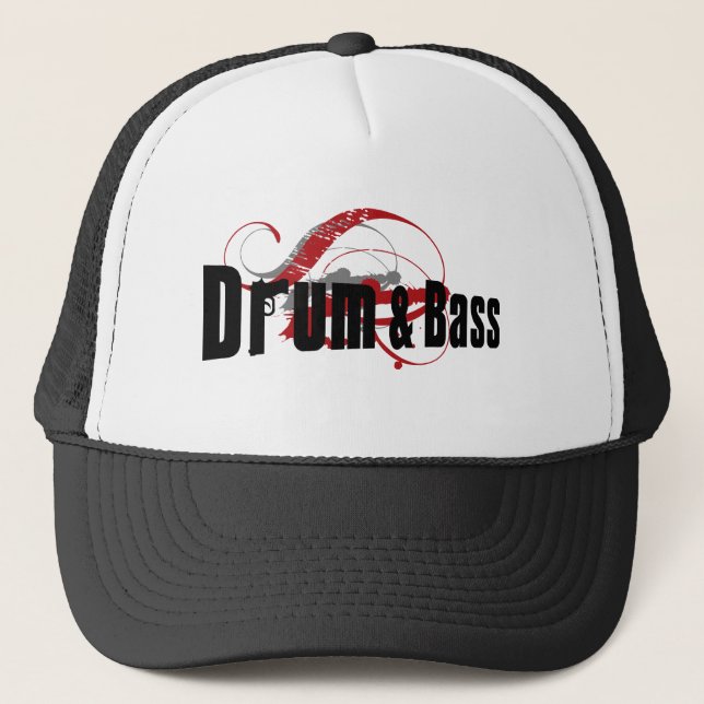 Drum and Bass Mob Trucker Hat (Front)