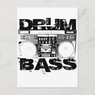 Drum and Bass Postcard
