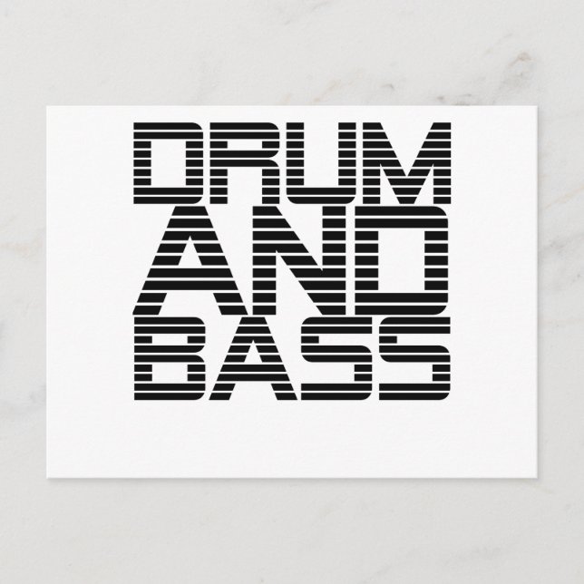 Drum and Bass Postcard (Front)