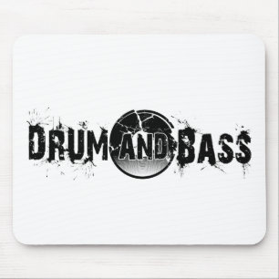 Drum and Bass Shattered Record Mouse Mat