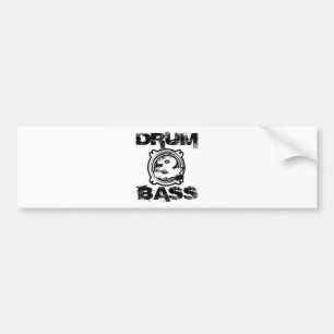 Drum and Bass Subwoofer Bumper Sticker