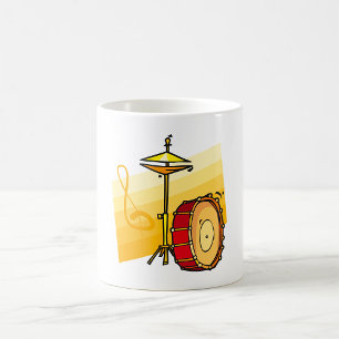 Drum and Cymbal Music Percussion Art Coffee Mug