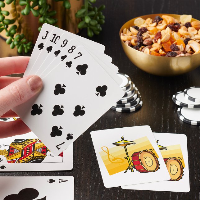 Drum and Cymbal Music Percussion Art Playing Cards (Creator Uploaded)