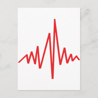 drum beat music postcard