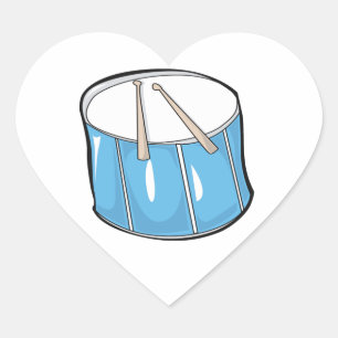 drum blue handdrawn look.png heart sticker