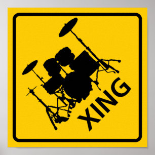 Drum Crossing Highway Sign