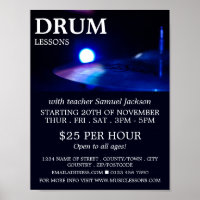 Drum Cymbal, Drum Lessons Advertising