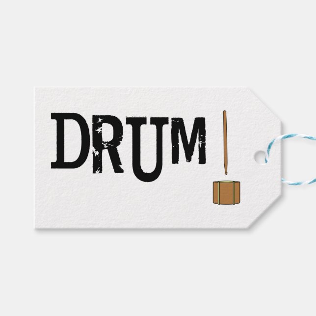 Drum!  gift tags (Front (Horizontal))