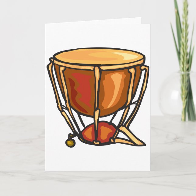 Drum Greeting Cards (Front)