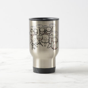 Drum Kit 3D Model: Custom Travel Mug