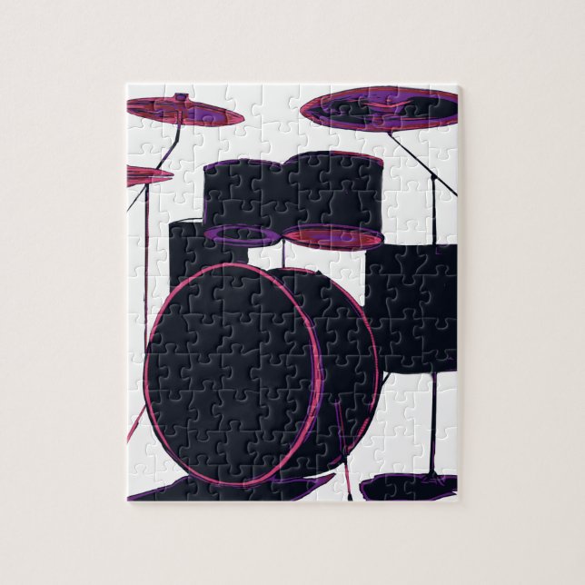 Drum Kit Art Jigsaw Puzzle (Vertical)