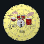 Drum kit cartoon illustration  dartboard<br><div class="desc">Drum kit cartoon illustration</div>
