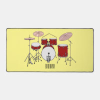 Drum kit cartoon illustration