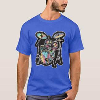 Drum Kit Cartoon Look funny T-Shirt
