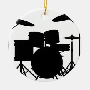 Drum Kit Ceramic Tree Decoration