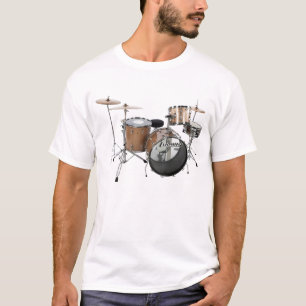 Drum Kit Drummer Rock Band Musician Gig Play Music T-Shirt