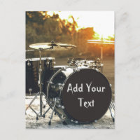Drum Kit Drummer Rock Personalise Customise