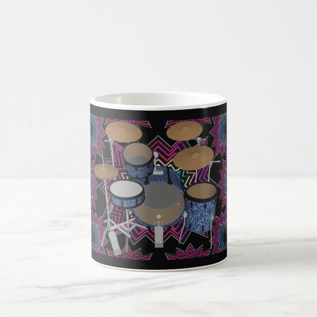 Drum Kit & Fractal Graphics: Coffee Mug (Center)