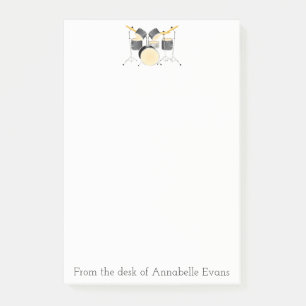 Drum Kit Personalize Post-it Notes
