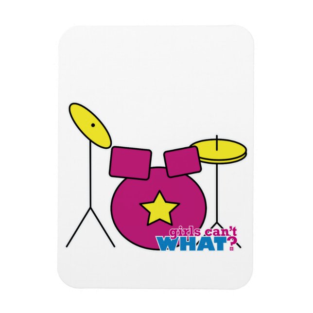 Drum Kit -  Pink Magnet (Vertical)