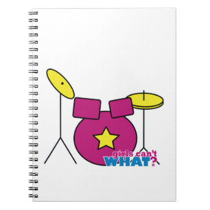 Drum Kit - Pink Notebook