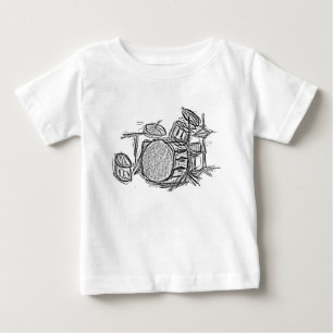 Drum kit rock band grunge baby T-Shirt