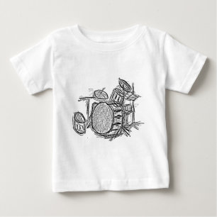 Drum kit rock band grunge baby T-Shirt