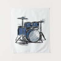 Drum Kit Sketch Music
