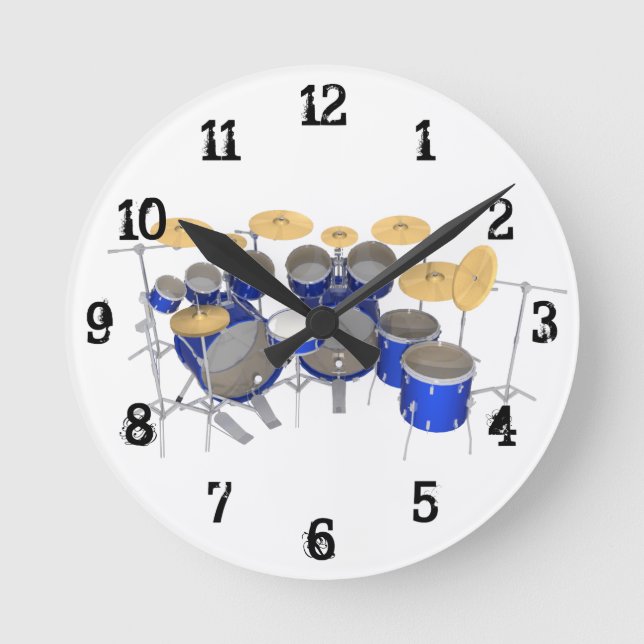 Drum Kit: Wall Clock (Front)
