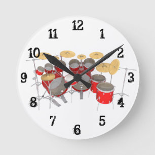 Drum Kit: Wall Clock